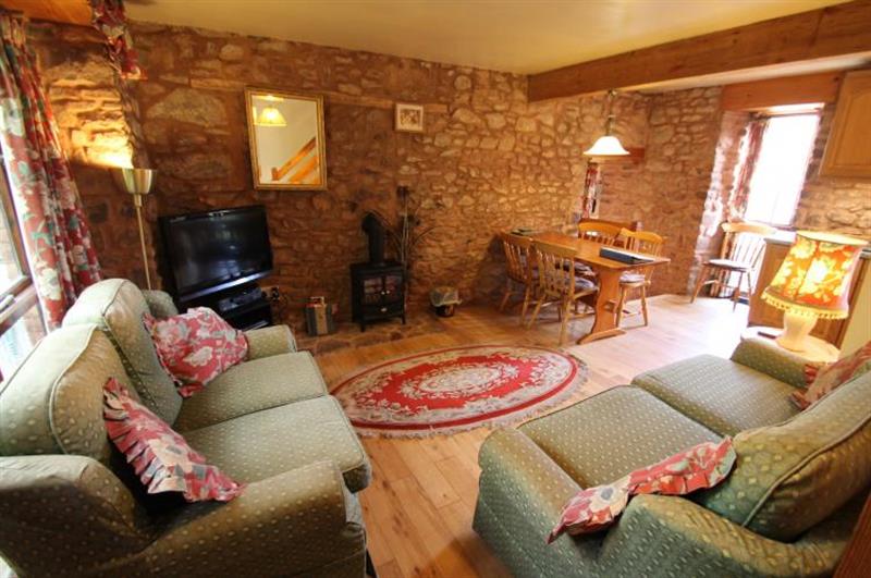 Living room at Allerford Cottage, Near Dunster
