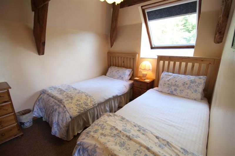 Twin bedroom at Allerford Cottage, Near Dunster