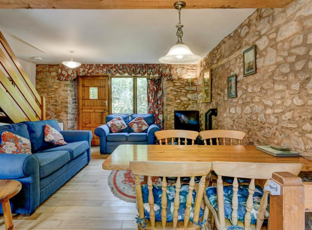 Living room/dining room at Allerford in Timberscombe, near Minehead, Somerset