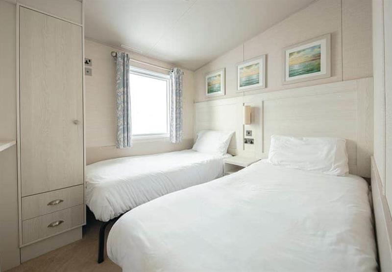 Twin bedroom at Allhallows in Nr Rochester, Kent