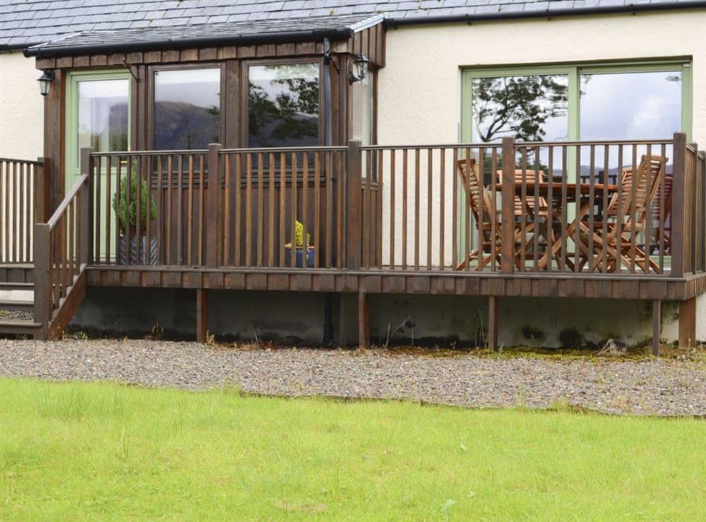 Exquisitely presented cottage with enclosed garden and decked patio area at Allt Beag in Achintraid, near Lochcarron, Highlands, Ross-Shire