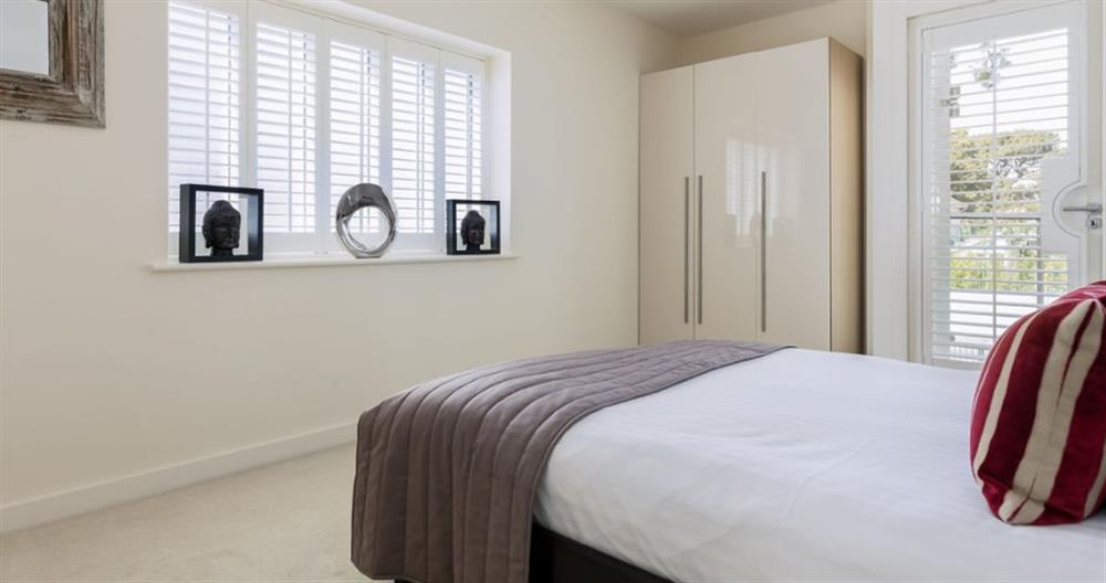 One of the bedrooms at Allure in Sandbanks