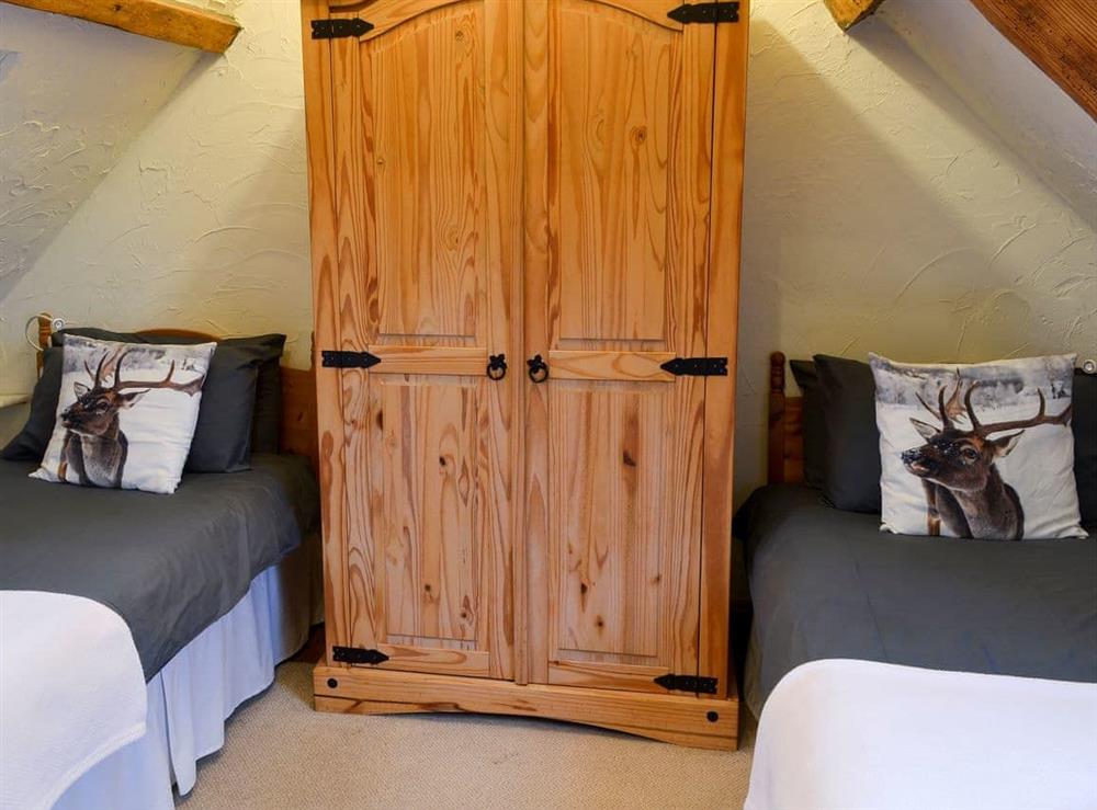 Twin bedroom at Alncroft in Longhoughton, Northumberland
