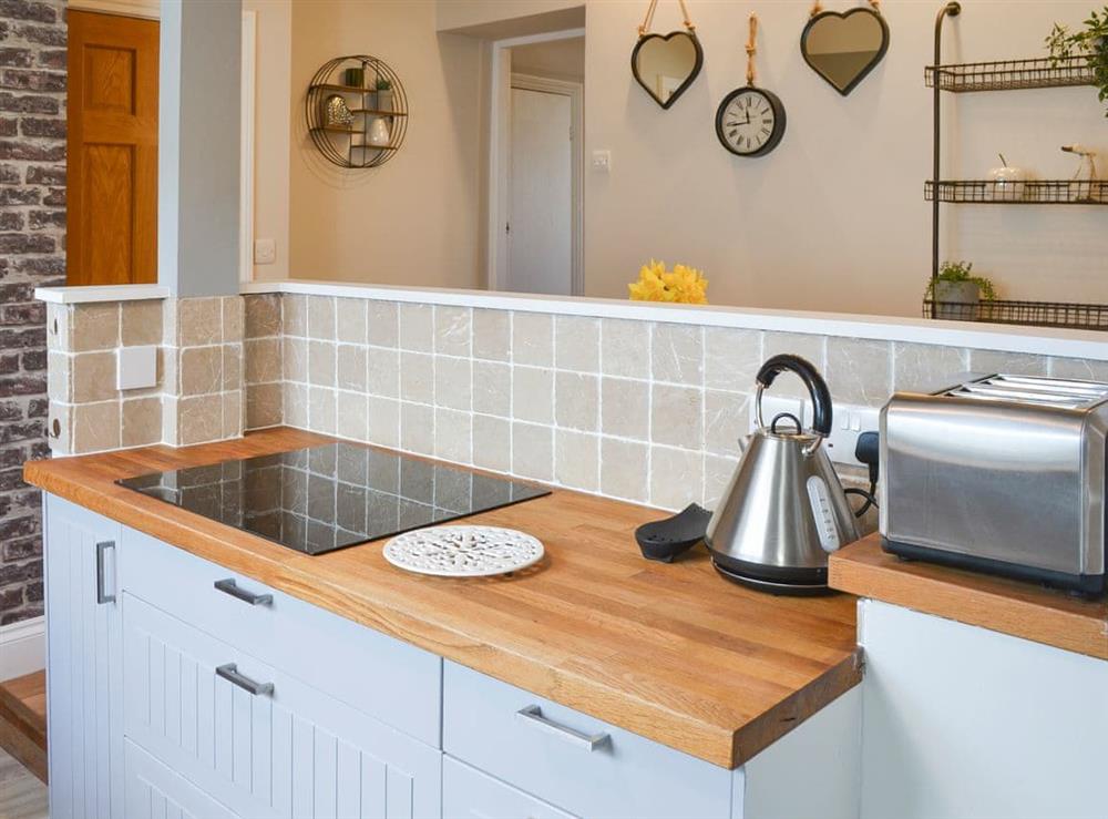 Fully equipped kitchen at Alnwick Cottage in Alnwick, Northumberland