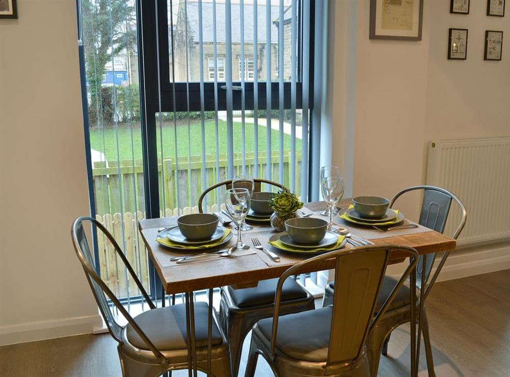 Quaint dining area at Alnwick Malthouse in Alnwick, Northumberland