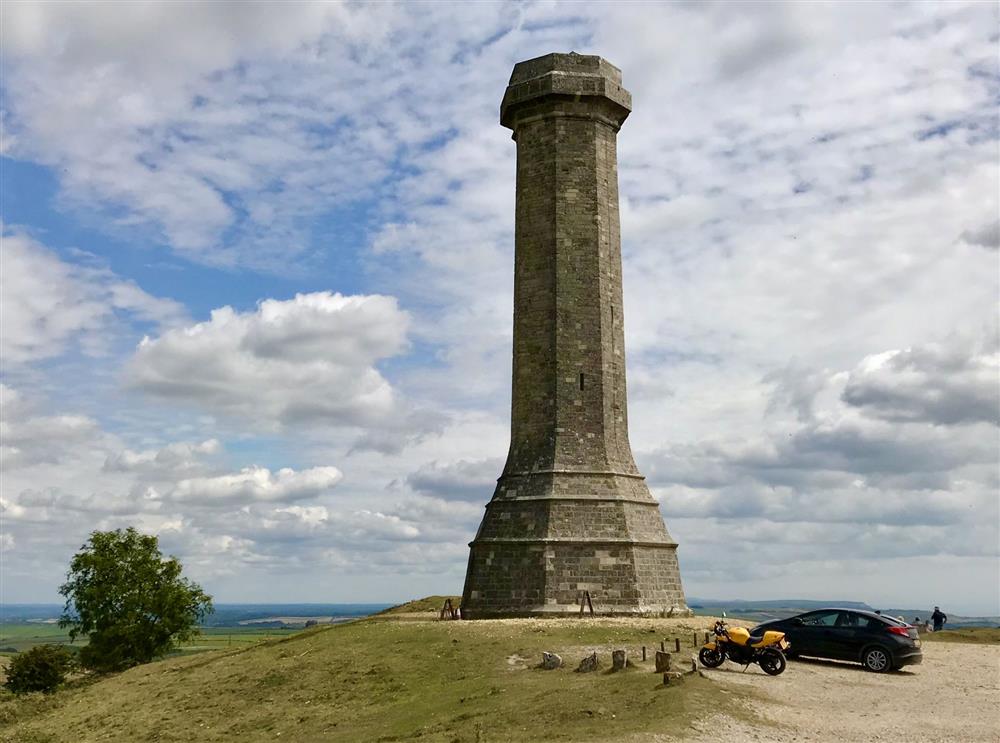 Hardy’s Monument, a local landmark and worth visiting for the amazing views  at Alpaca Cottage, Dorchester