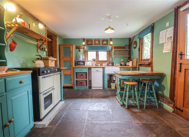 Kitchen at Alpine Cottage, Felindre near Beguildy