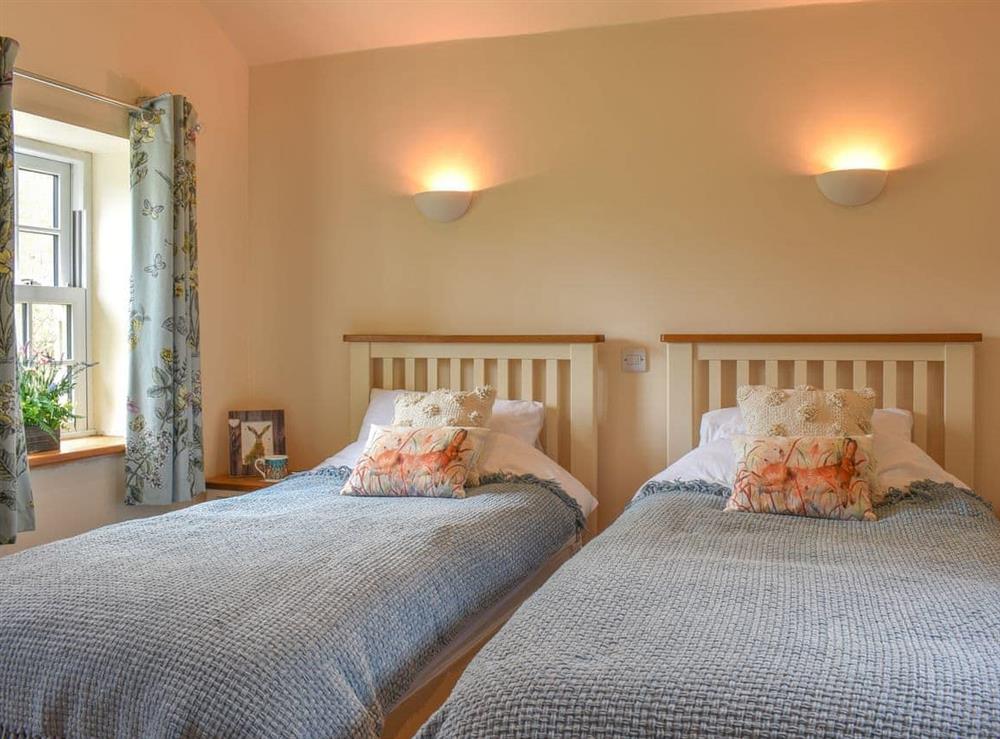 Twin bedroom at Alpine Cottage in Leyburn, North Yorkshire