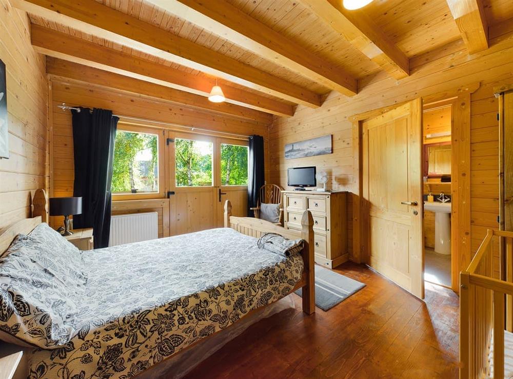 Double bedroom at Alpine Lodge in Pentney, Norfolk