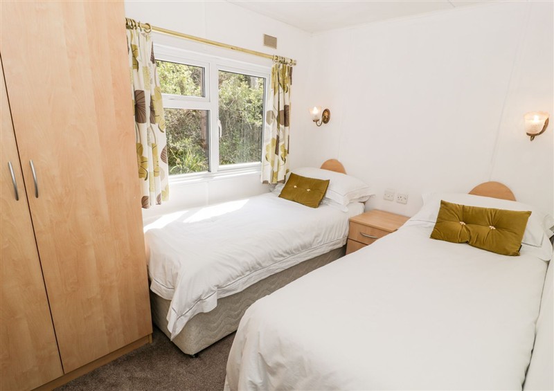 One of the bedrooms at Alpine Lodge, Rhyd-y-Foel near Abergele