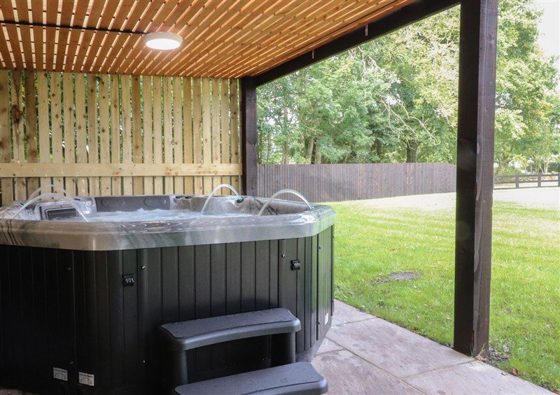 Spend some time in the hot tub at Alston House, Longridge