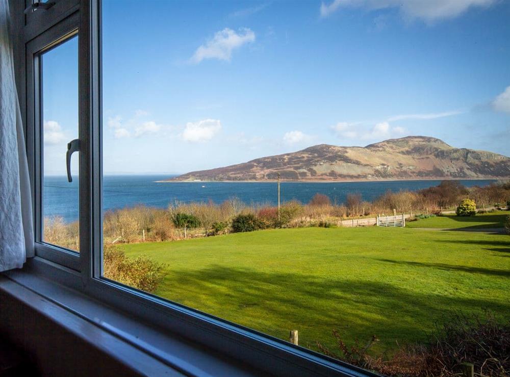 Stunning view from the living room at Alt Ardoch Cottage in Lamlash, Isle Of Arran