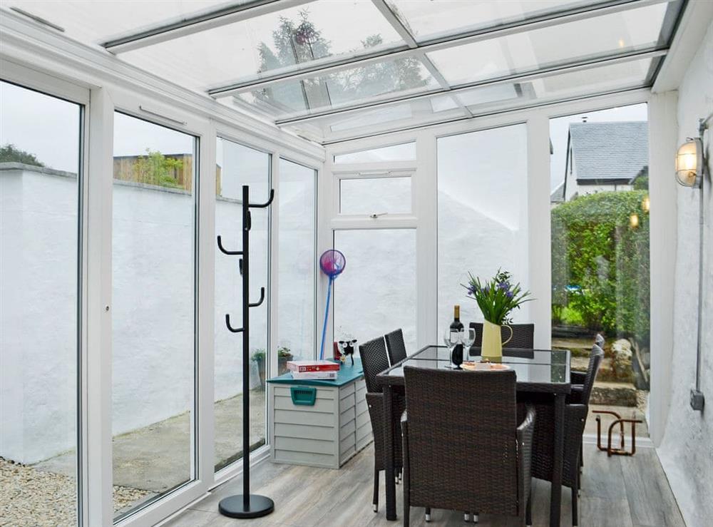 Relaxing conservatory at Altbeg in Isle of Arran, Scotland