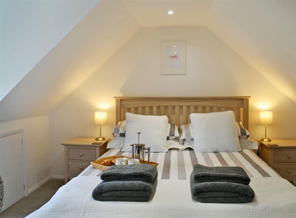 Sumptuous double bedroom at Altbeg in Isle of Arran, Scotland
