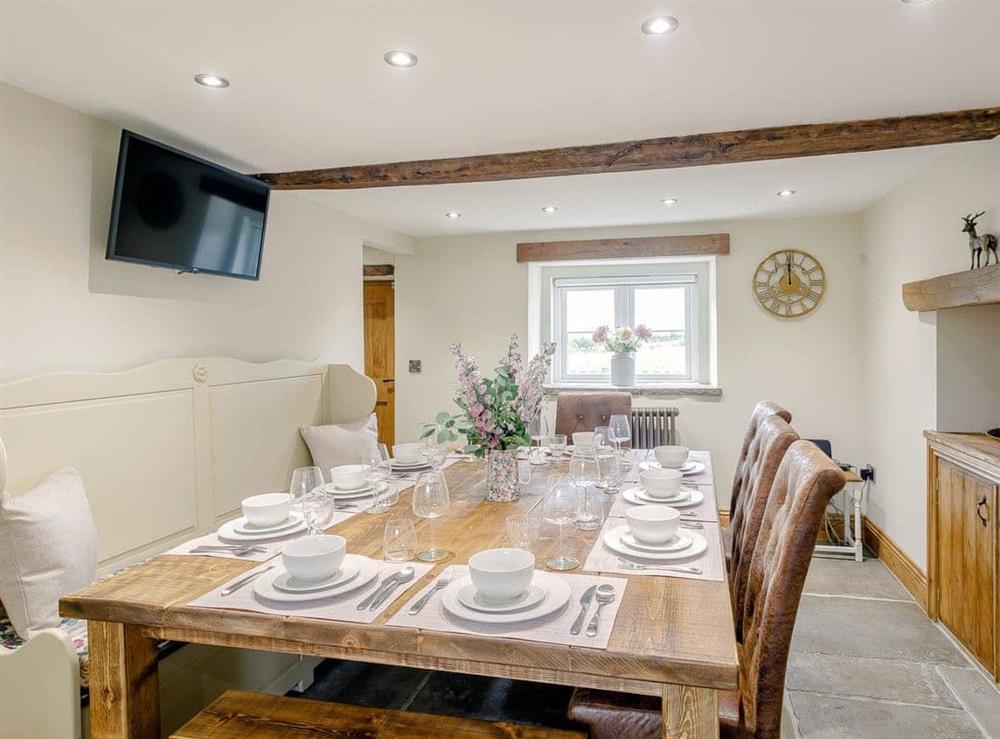 Dining Area at Alton Hall Cottage in Alton, nr Chesterfield, Derbyshire