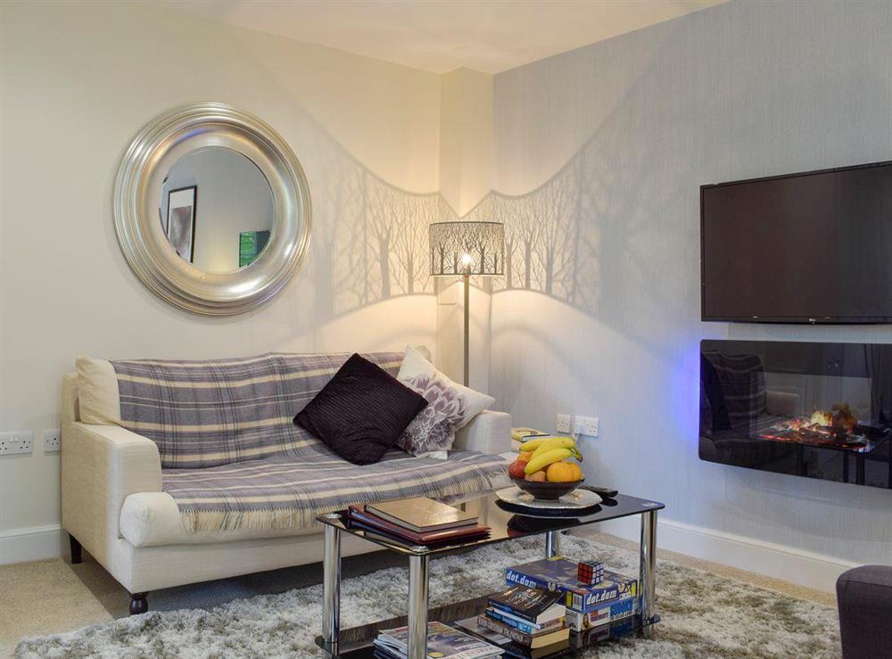 Stylish living room at Am Tighndhuin in Killin, Perthshire