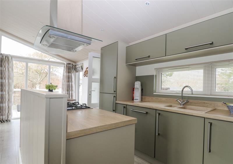 This is the kitchen at Amberwood 42, Milford On Sea