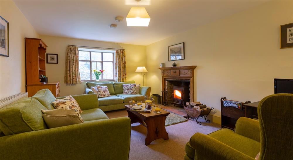 The sitting room at Ambrey Cottage in Leominster, Herefordshire