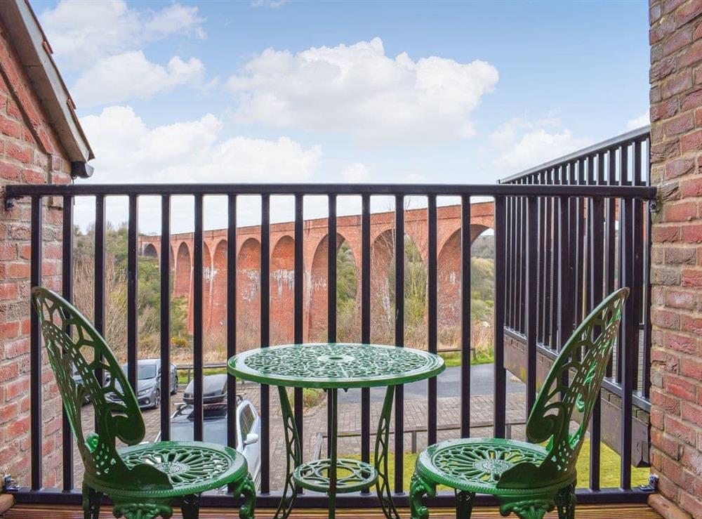 Balcony at Ammonite Cottage in Whitby, North Yorkshire