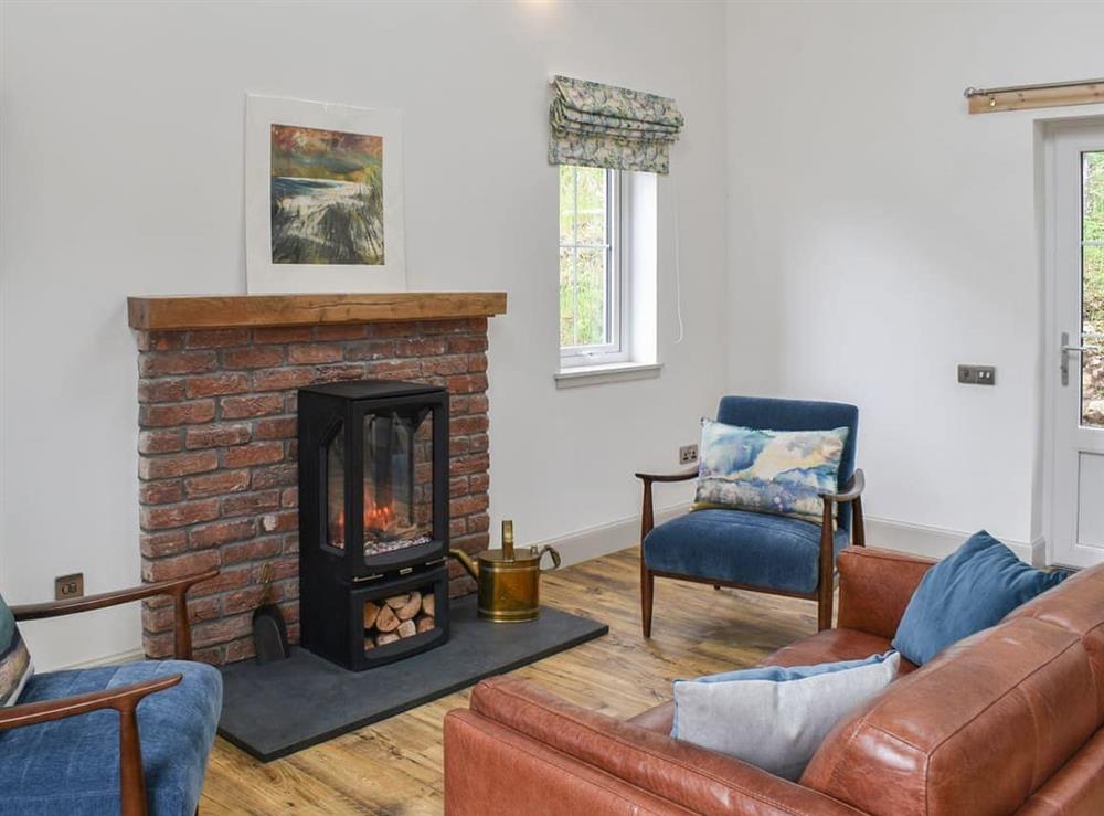 Living area at An Dobhran in Dornie, Ross-Shire