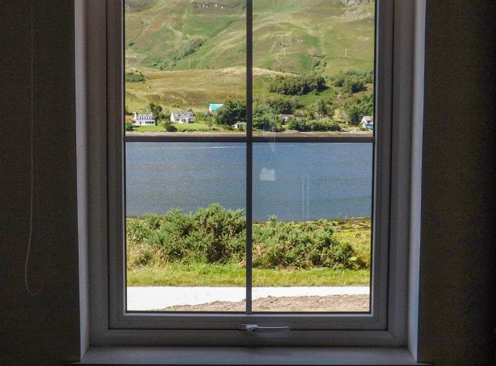 View from ground floor twin bedroom at An Dobhran in Dornie, Ross-Shire