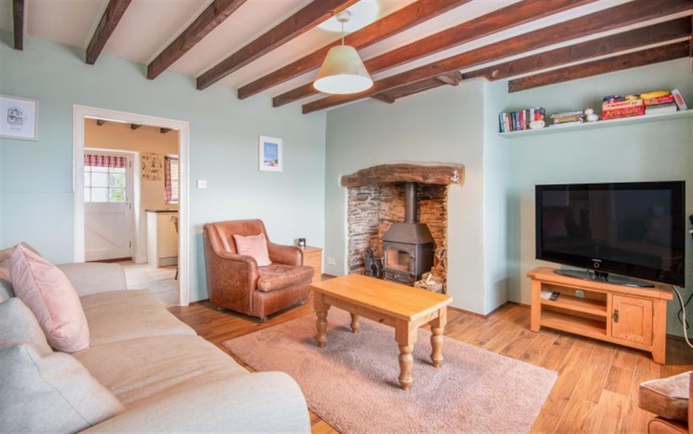 Comfortably furnished lounge at Anchor Cottage in Beesands