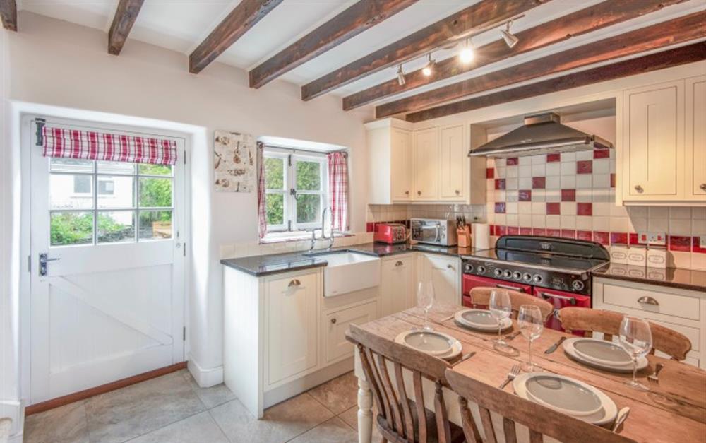The well presented kitchen at Anchor Cottage in Beesands