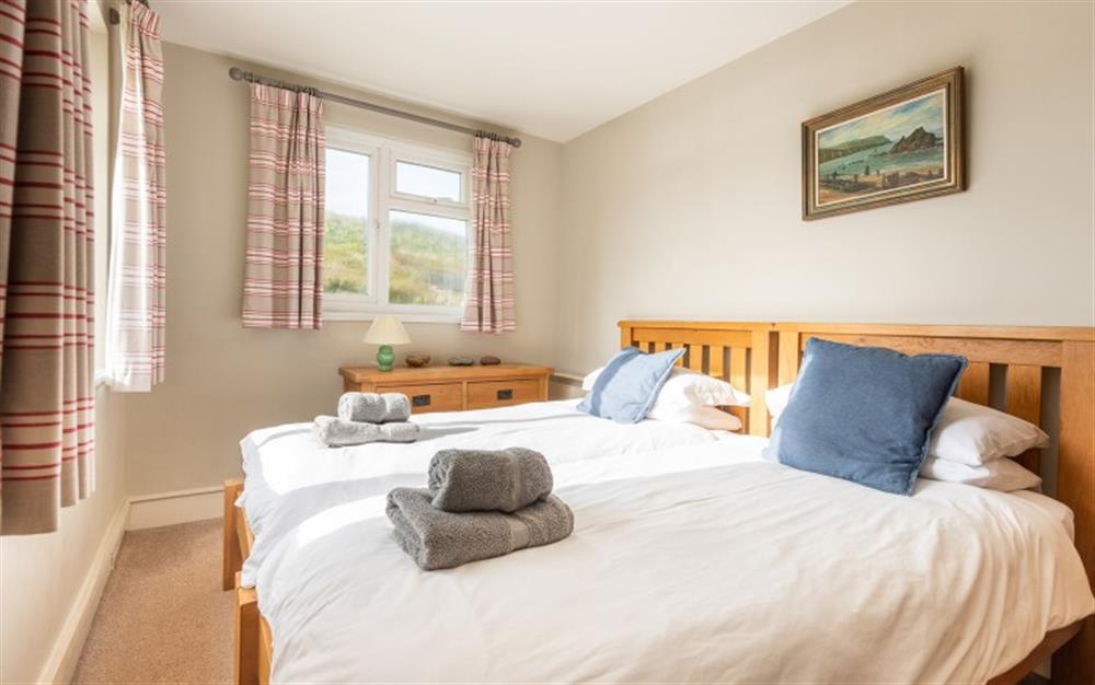 The twin bedroom  at Anchor Cottage in Hope Cove