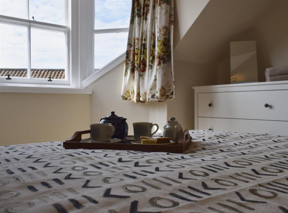 Comfortable double bedroom with sloping ceilings (photo 2) at Anchor Cottage in Pittenweem, near Anstruther, Fife