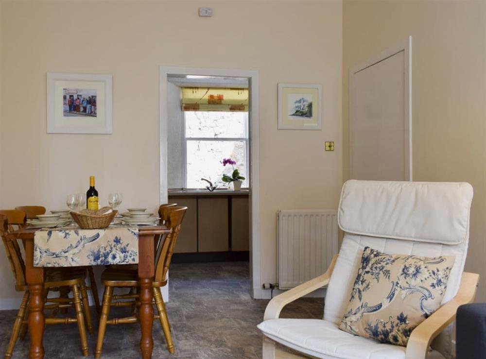 Living and dining area at Anchor Cottage in Pittenweem, near Anstruther, Fife