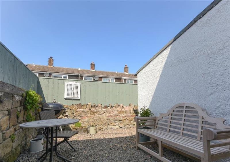 This is the garden at Anchor Cottage, Seahouses
