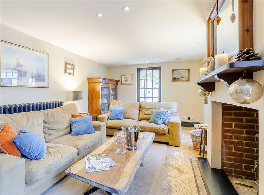 Living room at Anchor Light Cottage in Faversham, Kent
