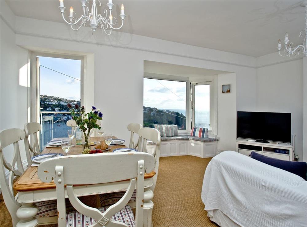 Dining Area at Anchor Loft in Fowey, Cornwall