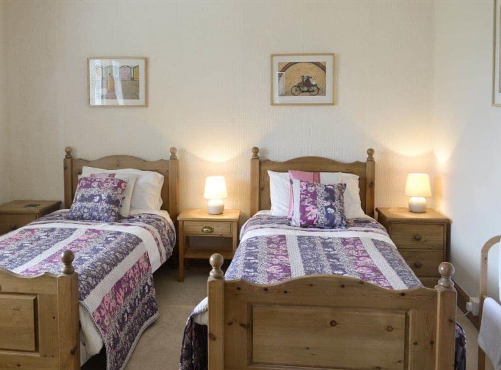 Spacious twin bedroom at Anchorage in Maidens, Ayrshire