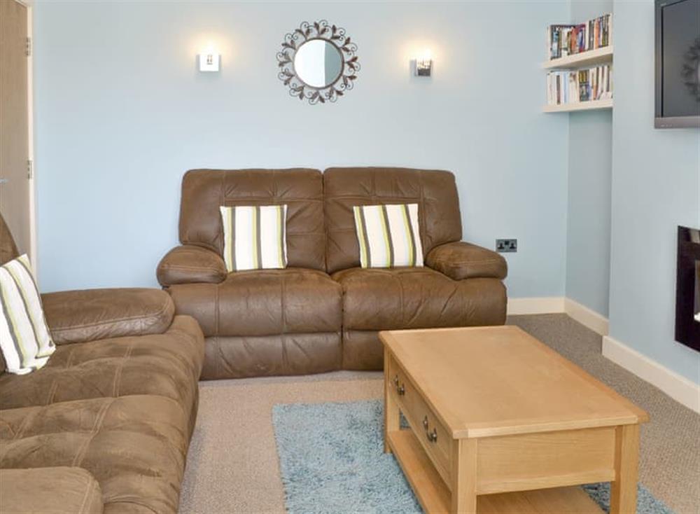 Comfy seating within the living room at Anchors Away in Filey, North Yorkshire