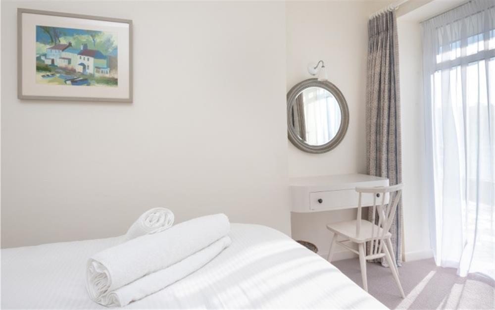 Wake up to the soft sounds of the river from the master bedroom. at Anchors Aweigh in Helford Passage