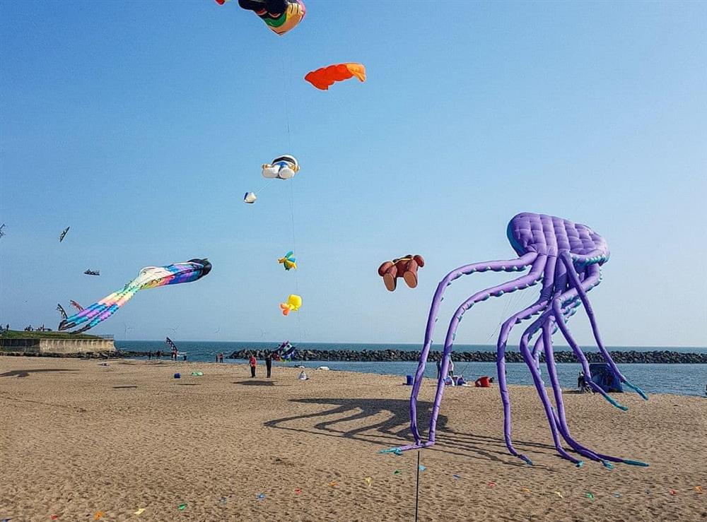 Kite festival at Anchors Point in Newbiggin-by-the-Sea, Northumberland