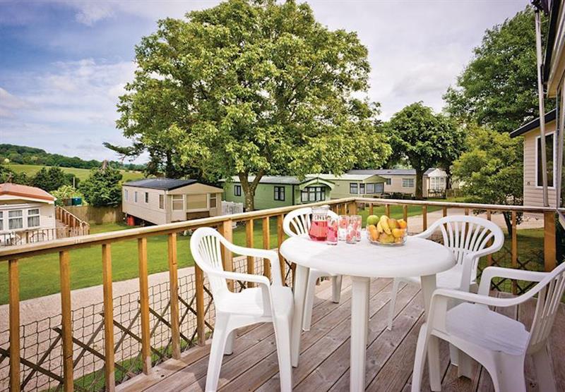 The park setting at Andrewshayes Holiday Park in , Axminster
