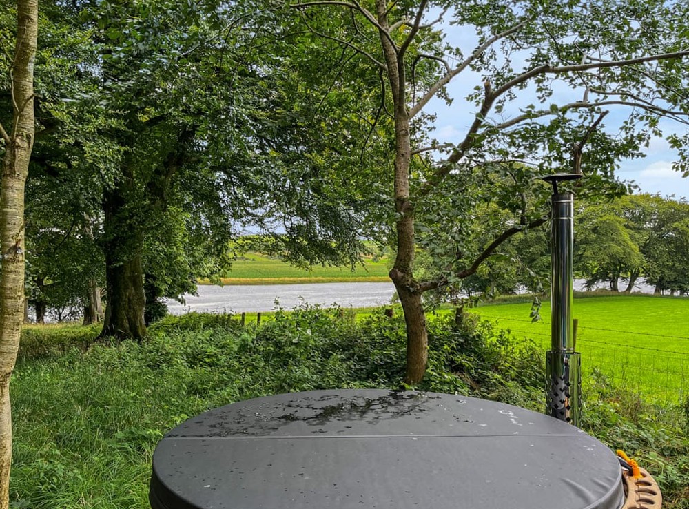 Hot tub at Andromeda in Castle Douglas, Kirkcudbrightshire