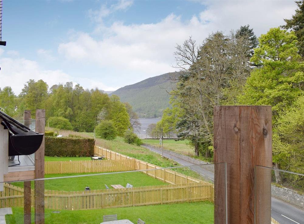 Beautiful views over Loch Tay from the balcony (photo 2) at Anemone in Kenmore, near Aberfeldy, Perthshire