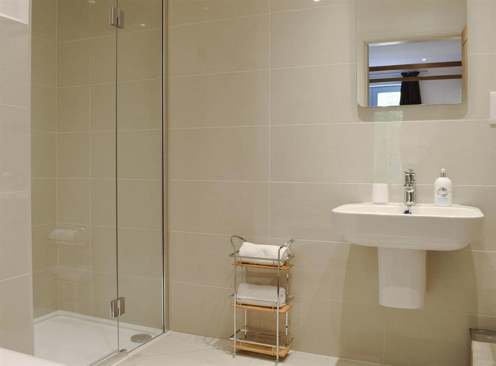 En-suite with walk in shower at Anemone in Kenmore, near Aberfeldy, Perthshire