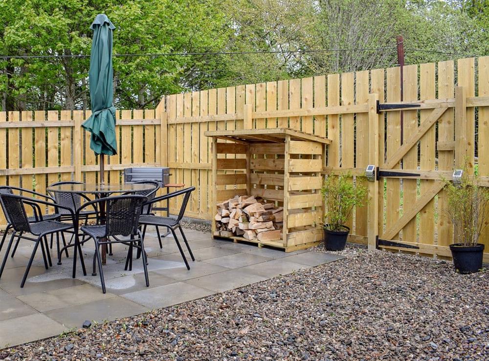 Patio/ sitting out area at Anemone in Kenmore, near Aberfeldy, Perthshire
