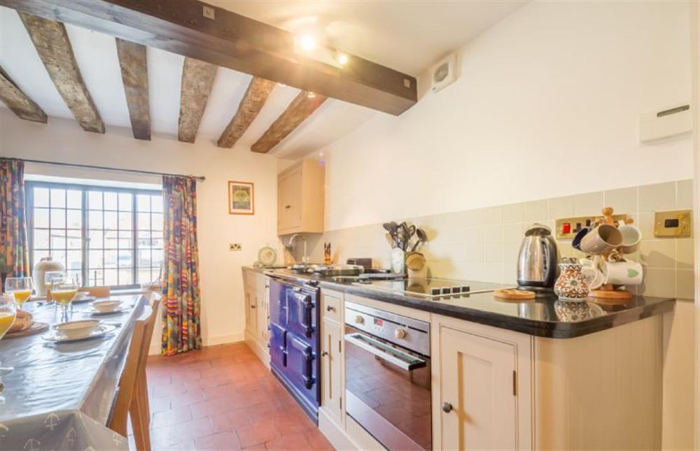 Ground floor: Kitchen / Breakfast room with aga at Angel Cottage, Great Walsingham