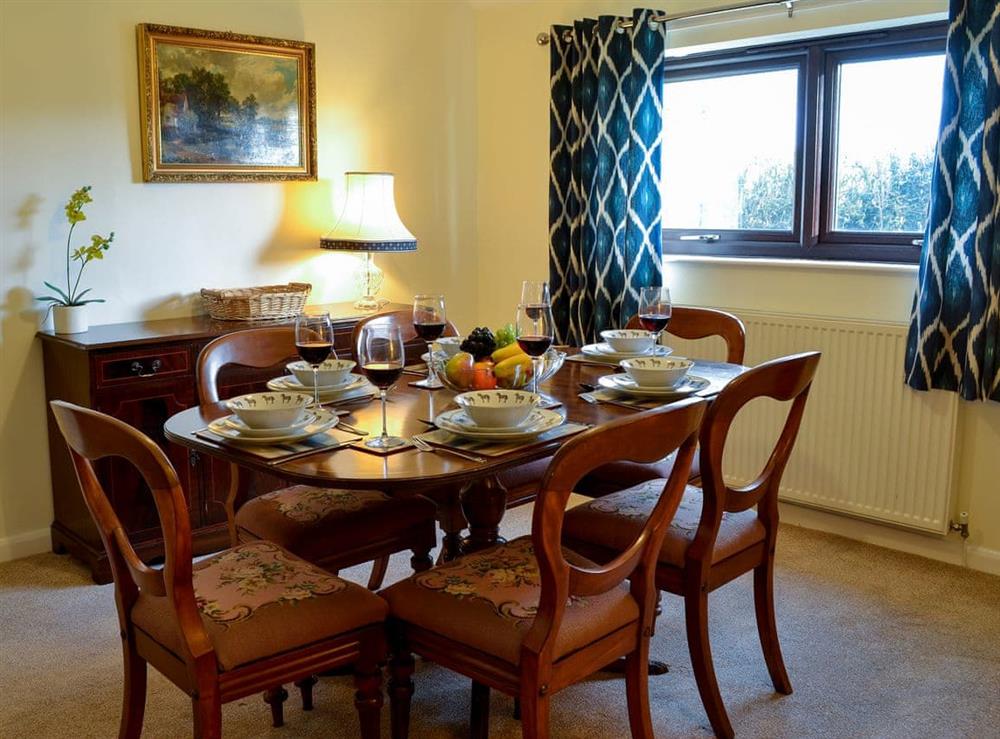Dining room at Angerton Cottage in Carlisle, Cumbria