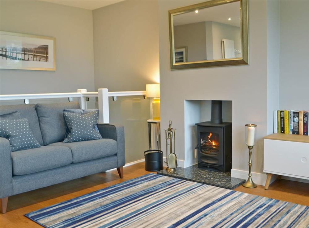 Cosy living area at Angle Tarn Cottage in Ambleside, North Yorkshire