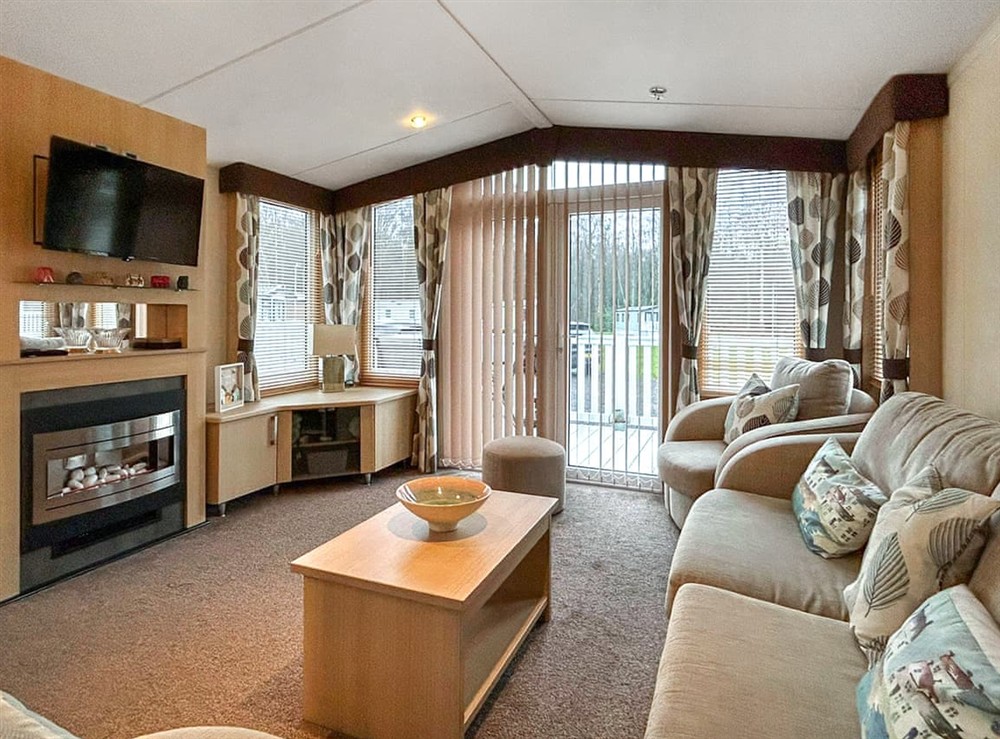 Living area at Angus Caravan in Edinburgh and the Lothians, Aberdeenshire