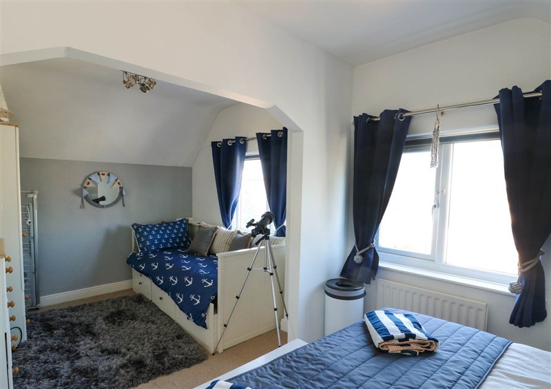 One of the bedrooms at Annedd Wen, Rhosneigr
