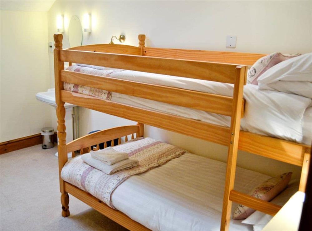 Bunk bedroom at Anneth Lowen in Mevagissey, St. Austell, Cornwall