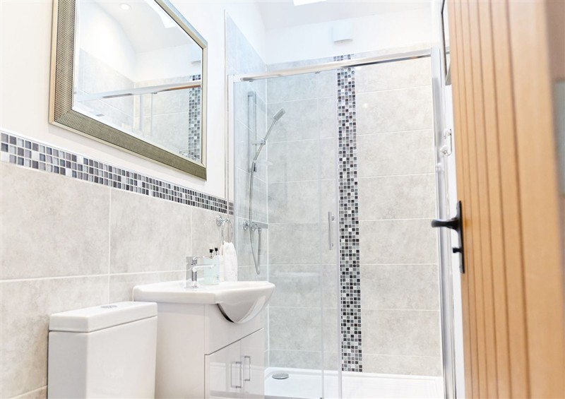This is the bathroom at Annexe at Ty Moel Isaf, Pengorffwysfa near Amlwch