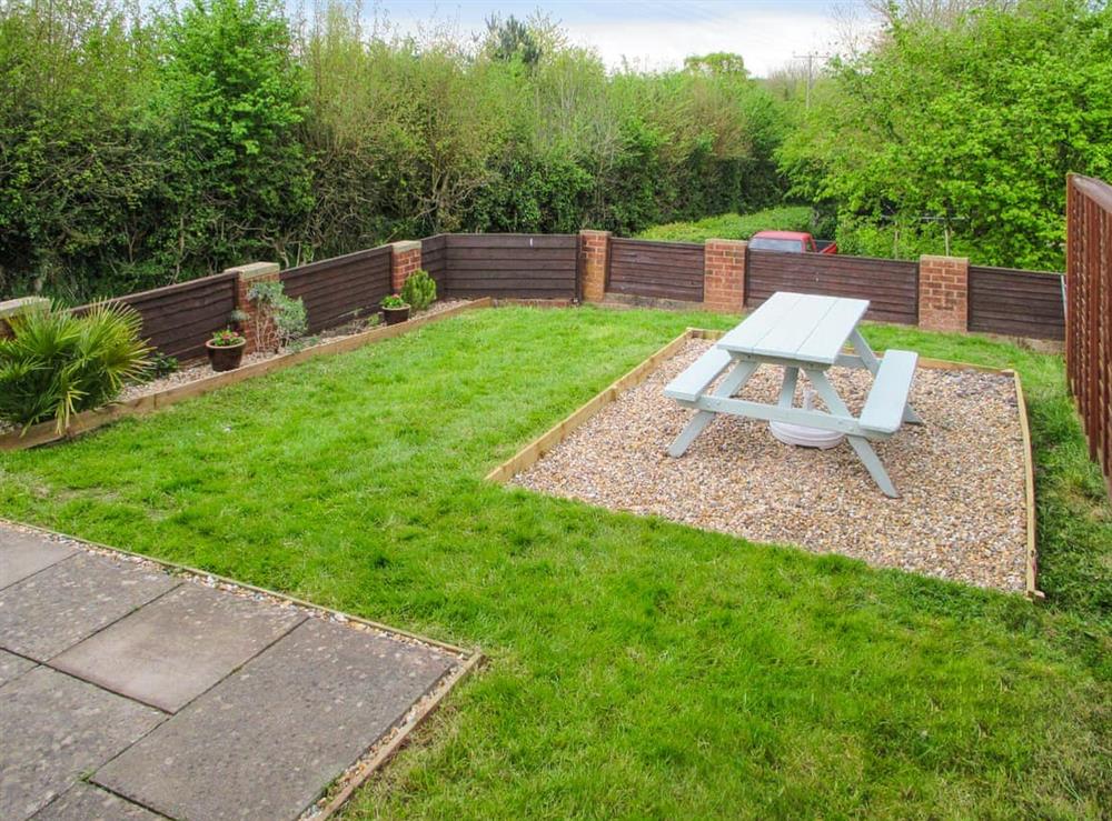 Garden at Annexe Little Parkhayes in Woodbury Salterton, near Exmouth, Devon